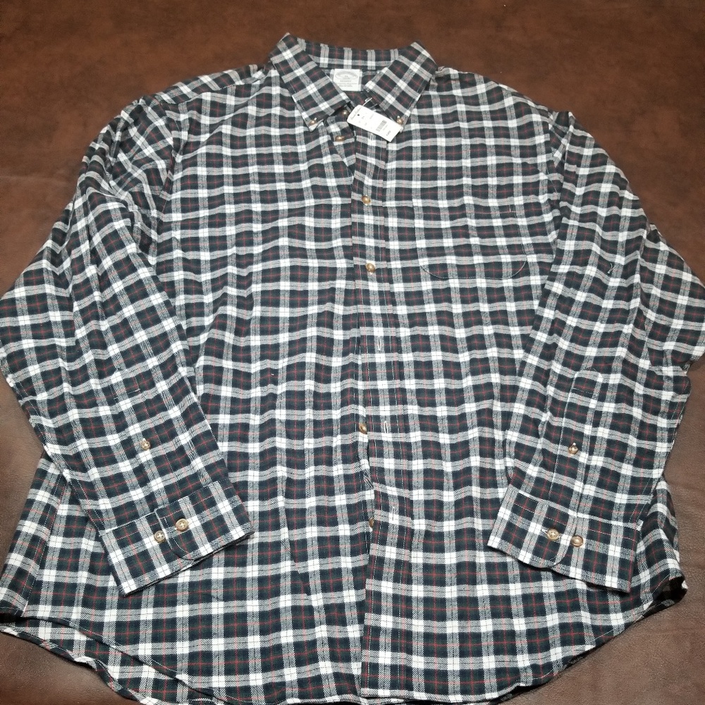 Brooks Brothers Regent Fit Plaid Button Up Flannel